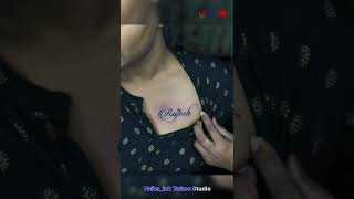 Name tattoo  Name tattoo for girls Girls Tattoo youtube youtubeshorts trendingshorts trending [upl. by Norman680]