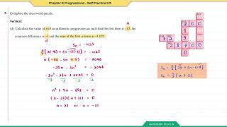 Add Math Form 4  Chapter 5 Progressions  Self Practice 53 amp 54 [upl. by Porte]