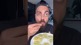 LIME CHALLENGE 💀🍋‍🟩lime challenge food funnyshorts shelove [upl. by Elidad]