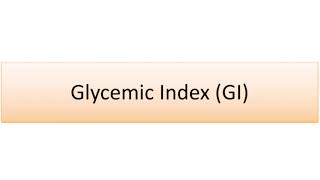 Glycemic Index GI [upl. by Tristam]