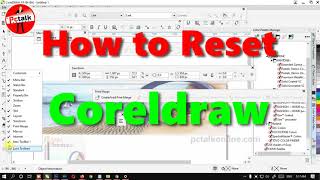 HOW TO RESET Corel Draw x8 settings Coreldraw reset default settings x720192018 coreldrawReset [upl. by Marieann603]