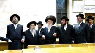 Munkatch Rebbe Dance W Reb Moshe Eliezer Ziegelman After Chanukkah Candle Lighting [upl. by Kaleena]