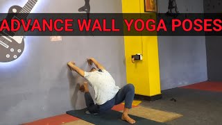 Advance Wall Yoga  Wall Yoga For Weight Loss  Yoga With Gaurav Saini  Advanced Yoga [upl. by Dorcus]