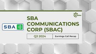 SBA Communications Corp SBAC Earnings Call Recap for Q3 2024 [upl. by Bowrah255]