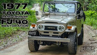 1977 Toyota Landcruiser FJ40 Restoration quotBeach Cruiserquot [upl. by Opalina]