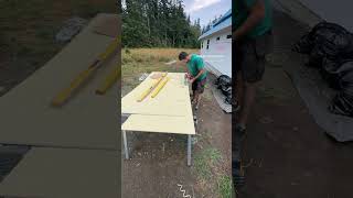 What is the best way to cut through Fiber Cement Siding material 🤔 siding fibercementboard build [upl. by Pejsach]