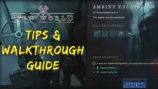 Tips and Walkthrough of Armine Excavation  Defeating Simon Grey  NEW WORLD [upl. by Lletnom]