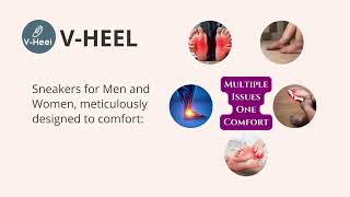 VHeel Casual Orthopedic ExtraWide Shoes for Unisex Adults  Diabetic Arthritis Edema Support [upl. by Makell]