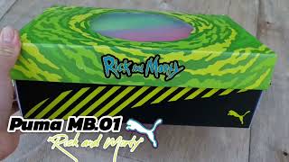 PUMA MB01 quotRick and Mortyquot Unboxing and Detailed look on LaMelos signature basketball 🏀shoes [upl. by Ihtac]