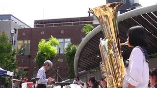 Hirosaki Jazz Street 2018 弘前市立第一中学校吹奏楽部 茶色の小瓶 20180602 [upl. by Petunia]