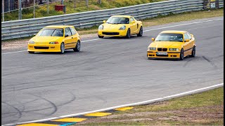 2ZZ MR2  K20 EG Civic  330i E36 Track day fun  Circuito del Jarama onboard [upl. by Eelinej25]