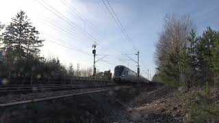 Sony FDRAX43A  51 Surround Sound Test Train Spotting [upl. by Yewed309]