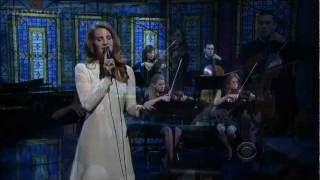 HD Lana Del Rey  Best LIVE Performance of Video Games David Letterman 020212 [upl. by Gristede]