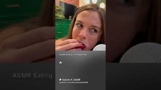 ASMR Eating a Pomegranate asmr asmreating satisfying FULL VIDEO on my PatreoncomGracieKateASMR [upl. by Narhet]