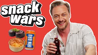 James McAvoy Rates English And Scottish Food  Snack Wars [upl. by Aisetal]