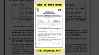 RRB recruitment tentative exam schedule 🔥 December 2024 ALP RPF SI technician JE amp Others [upl. by Brennen408]