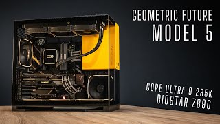 Geometric Future Model 5  What a unique Case  Biostar Z890  Gigabyte RX 7900 GRE  ASMR PC Build [upl. by Paschasia]