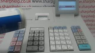 Misoperation Invalid Key Error Message Sharp XEA307  XEA407  XEA507 Cash Register [upl. by Sibyls469]