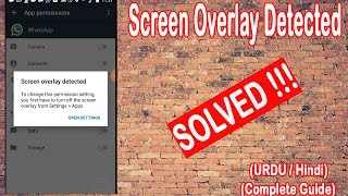 100 Solved Turn Off Screen Overlay Detected Motorola UrduHindi [upl. by Sosthenna]