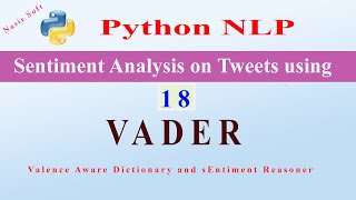 18  VADER  Sentiment Analysis on Tweets  Valence Aware Dictionary and sEntiment Reasoner  NLP [upl. by Jori]