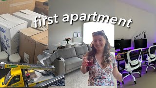 MOVEIN VLOG 🏠 💕 our first apartment in Belgium 🇧🇪 [upl. by Hatty]