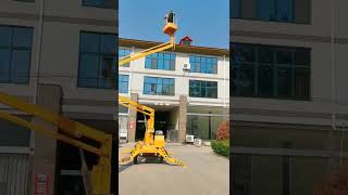 Hydraulic electric self propelled Crawler cherry picker Spider boom lifts Trailer [upl. by Moersch]