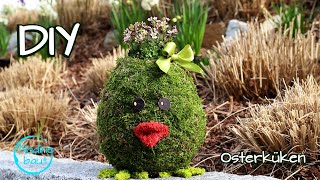 Osterdeko selber machen  Osterküken basteln  Osterdeko aus Naturmaterialien  Ostern basteln  DIY [upl. by Magas]