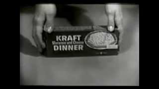 VINTAGE 1958 KRAFT MACARONI amp CHEESE DINNER COMMERCIAL [upl. by Ahseined899]