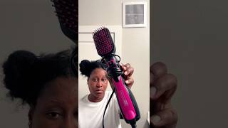 Blow drying my Natural Hair with Conair natural hairstyle hair [upl. by Mohkos869]