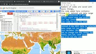 Google Earth Engine GEE Normalized Difference Vegetation Index NDVI For MODIS  Image Processing [upl. by Brubaker]