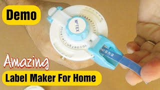 Motex Label Maker and Refill Tape Quick Overview and Demo [upl. by Trefler485]