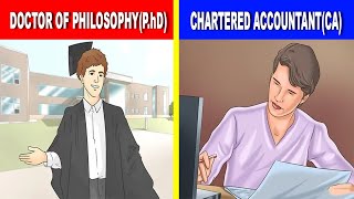 CA vs PhD Which is Better  Doctor of Philosophy or Chartered Accountant [upl. by Ajiak846]