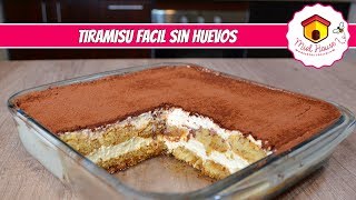 Tiramisu SIN HUEVOS sin horno FACIL y RÁPIDO [upl. by Luthanen]