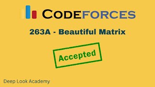 263A  Beautiful Matrix  Codeforces  Solution  Bangla   Cpp Language [upl. by Keelby988]