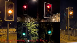 Pelican Crossings around Cambridge at Night Cambridgeshire [upl. by Nyletak632]