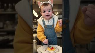 Adorable Baby Boys Cooking in a Restaurant Kitchen Cutest Little Chefs in Action [upl. by Attolrac]