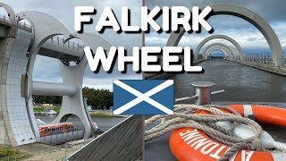 Riding The Falkirk Wheel  ROTATING Boat Lift In Scotland [upl. by Ludwigg]