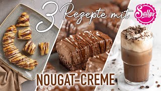 3 schnelle Schoko Creme Rezepte no bake Cheesecake Bananen Croissant amp Iced Mocha [upl. by Wun]