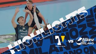 Itas Trentino vs Allianz Milano SuperLega Match Highlights [upl. by Nomolos]