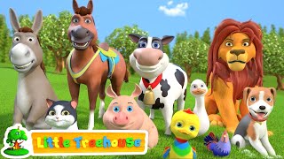 Animal Sound Song  Kindergarten Videos for Children  Cartoons Videos by Little treehouse [upl. by Eltsyek124]