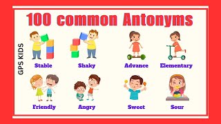 100 Common ANTONYMS In English [upl. by Cumine]