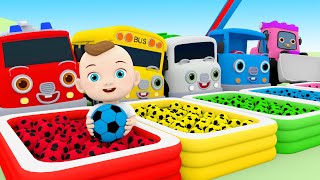 Bingo Song  baby change the water pipe to change the color of the car  Nursery Rhymes amp Kids Songs [upl. by Nocaed882]