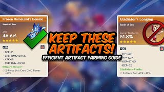 Efficient Artifact Guide SAVE YOUR RESIN  What To Keep amp What To Throw Away  Genshin Impact [upl. by Rois75]