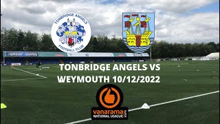 AN ABSOLUTE DISGRACE  Tonbridge Angels 05 Weymouth 10122022 [upl. by Christean]