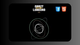 Orbit Loader Animation  Orbit Loading Animation [upl. by Vedi751]