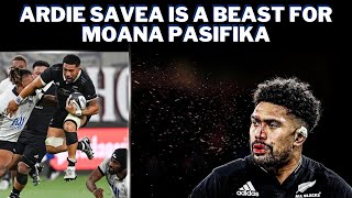 Ardie Savea Is A Beast For Moana Pasifika  Brutal Rugby  Workrate  Speed  Big Hits [upl. by Aicnetroh]