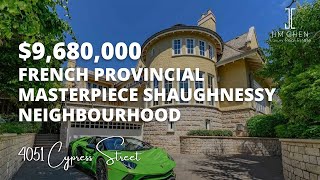 Vancouver First Shaughnessy Luxury Home — 4051 Cypress Street [upl. by Ahsenik]