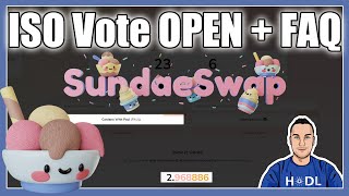 SundaeSwap ISO Vote Open  How To Vote  Common Questions 🍨 [upl. by Asirrom414]