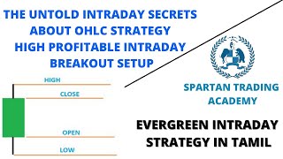 THE UNTOLD INTRADAY SECRETS ABOUT OHLC STRATEGY IN TAMIL HIGH PROFITABLE INTRADAY BREAKOUT SETUP [upl. by Udelle]