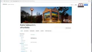 ePortfolio Tutorial  Editing Site Navigation [upl. by Aneleh]